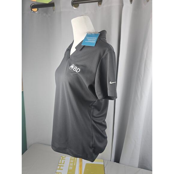 Nike Golf Dri-FIT Polo Shirt Women's Medium Performance Top Gray Logo - Picture 5 of 10